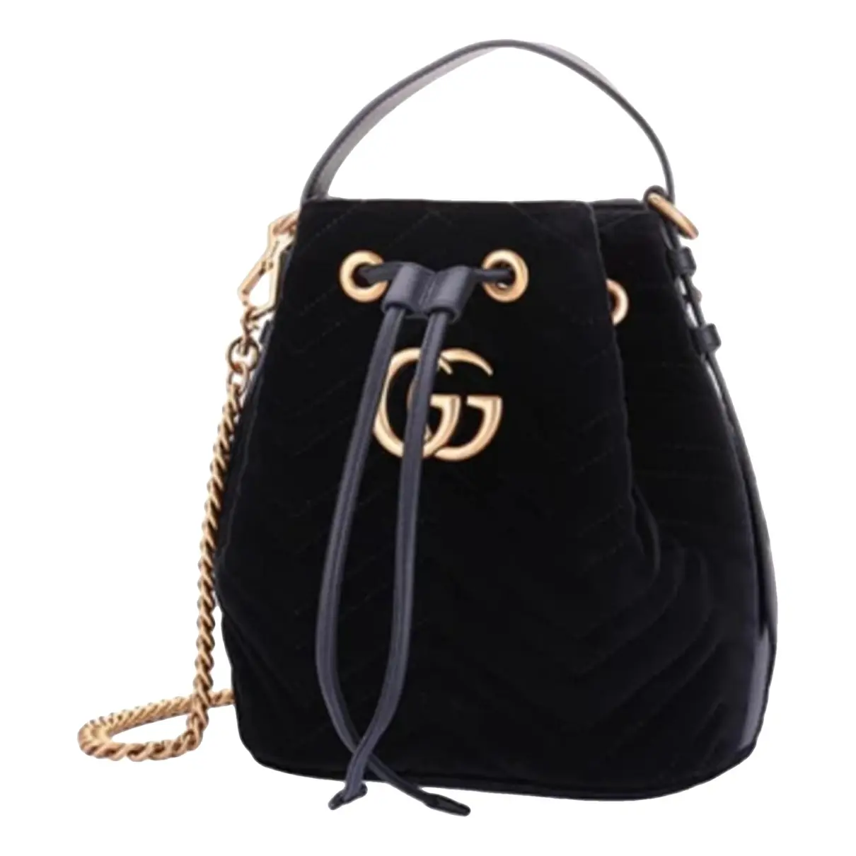 GG Marmont Bucket velvet handbag