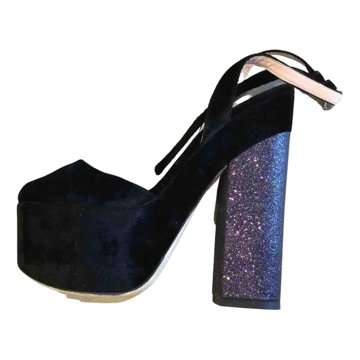 Velvet heels Giamba