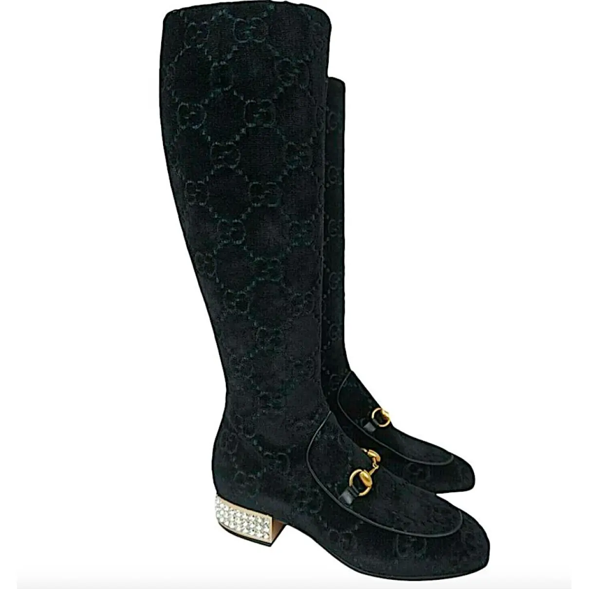Buy Gucci Velvet snow boots online