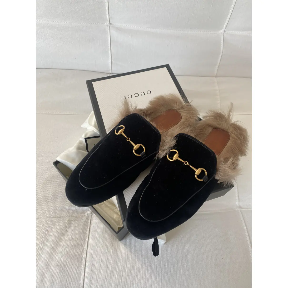 Buy Gucci Velvet sandals online