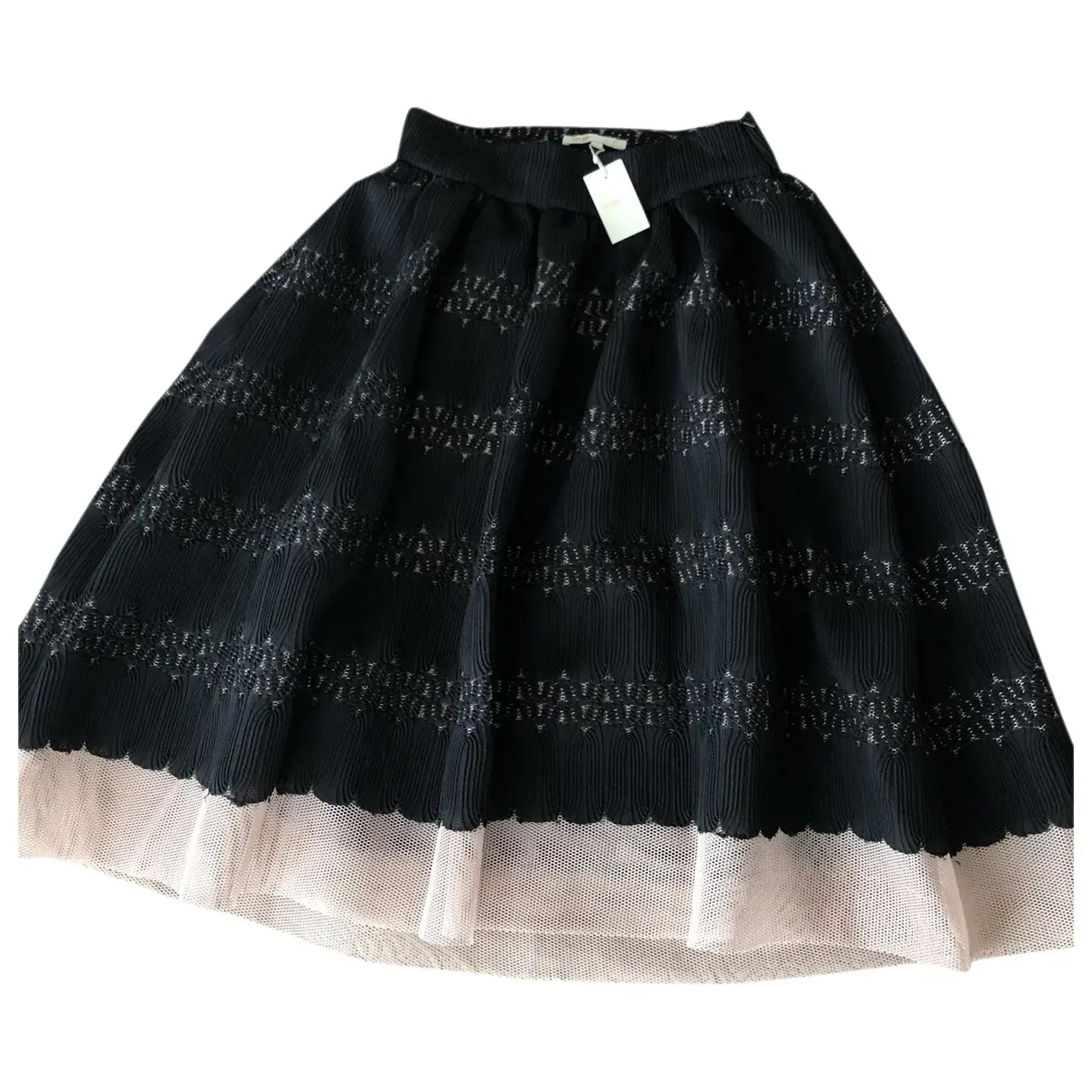 Velvet mid-length skirt Maje