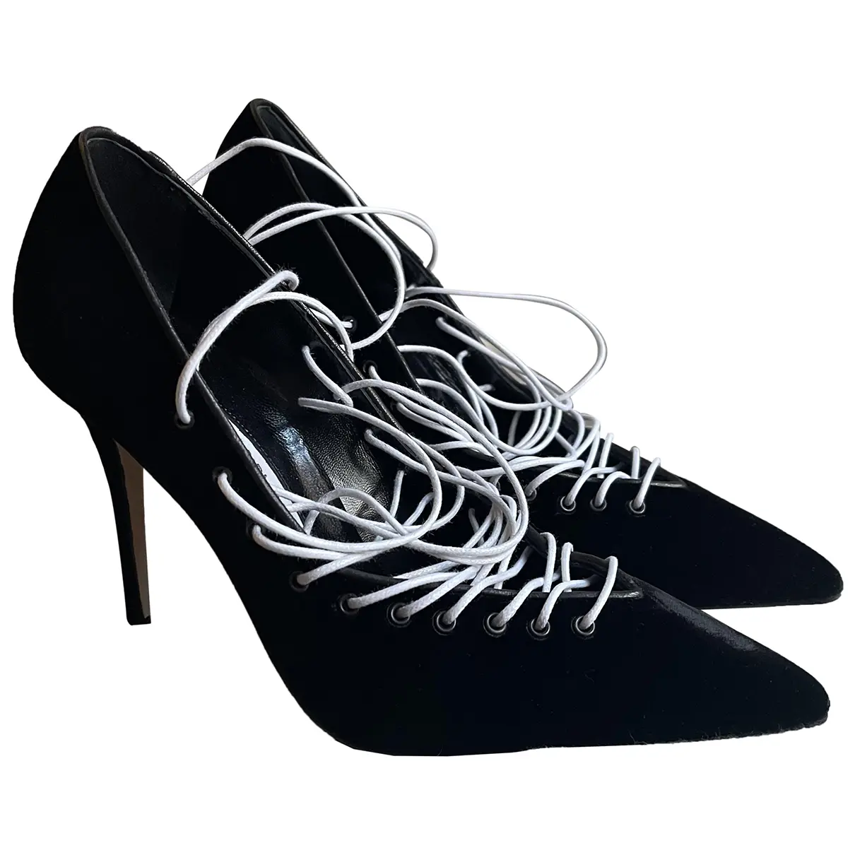 Velvet heels Manolo Blahnik