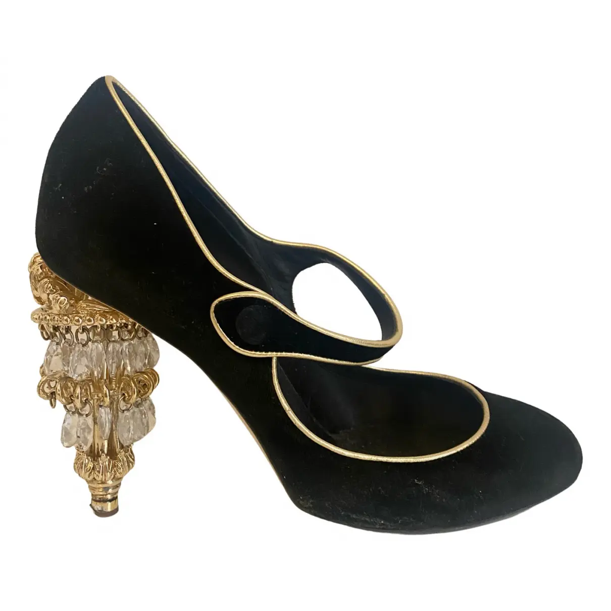 Mary Jane velvet heels Dolce & Gabbana