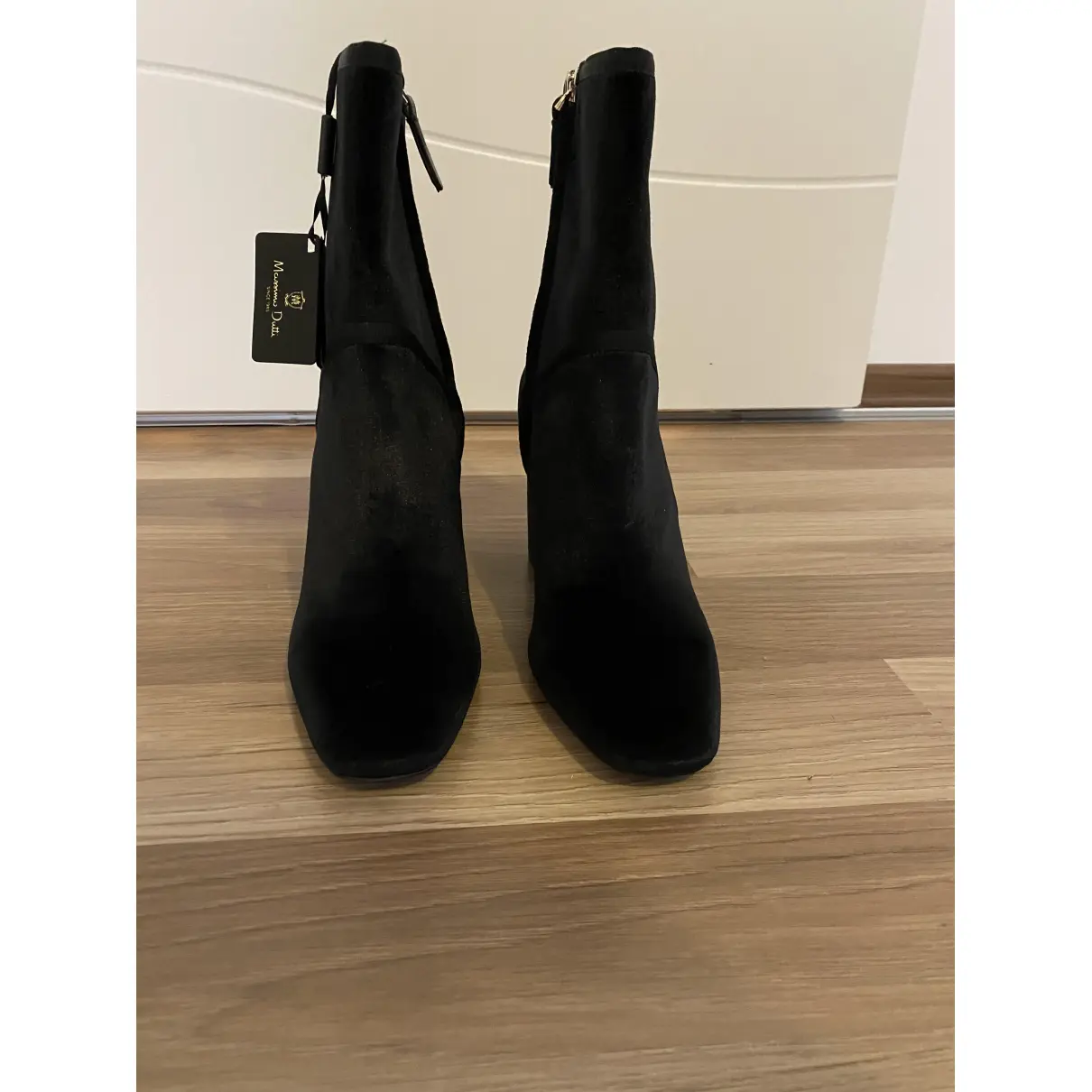 Velvet boots Massimo Dutti