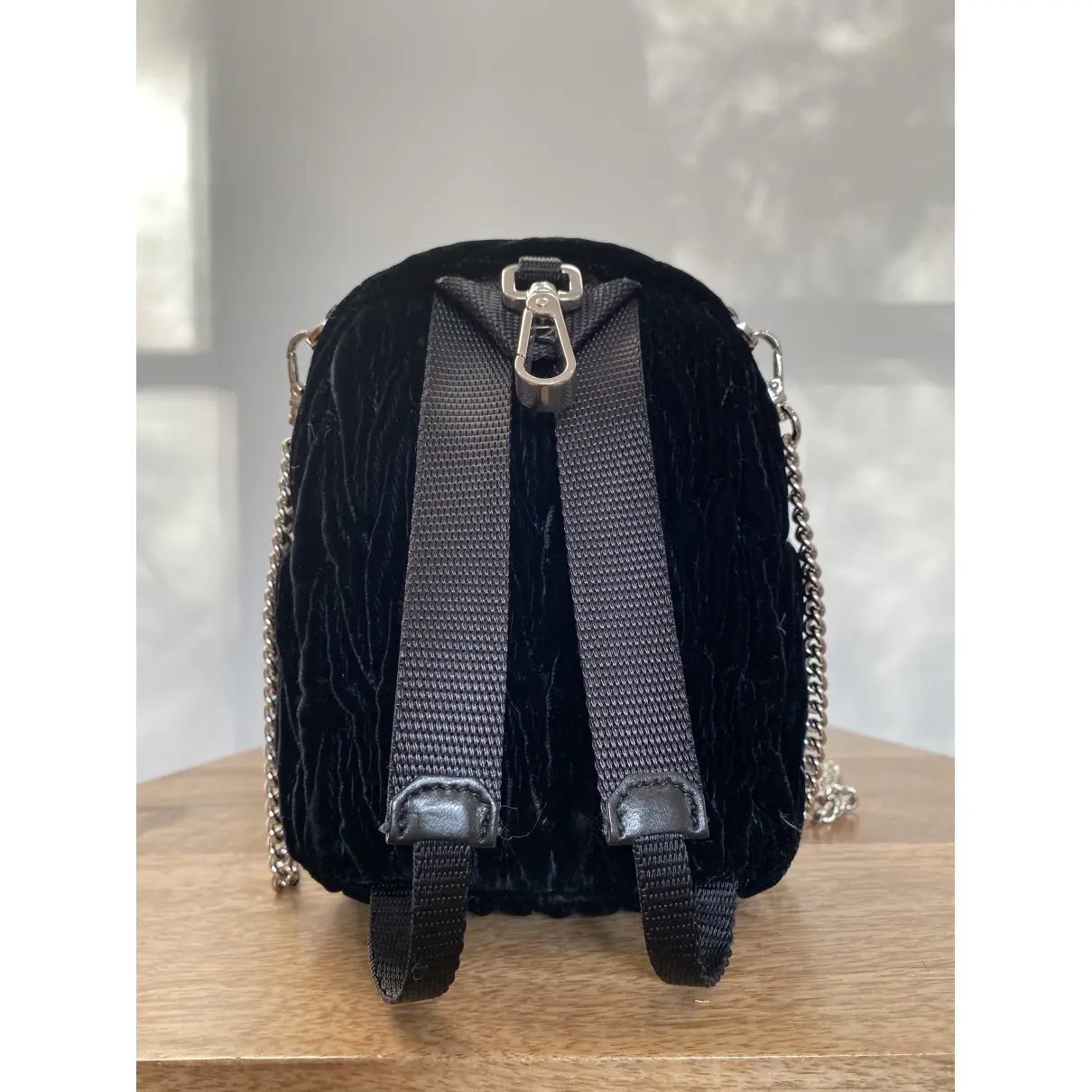 Buy Miu Miu Matelassé velvet backpack online