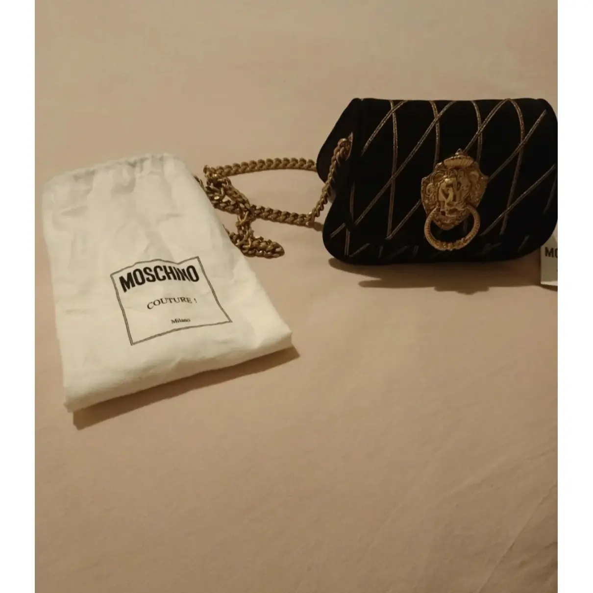 Buy Moschino Velvet crossbody bag online