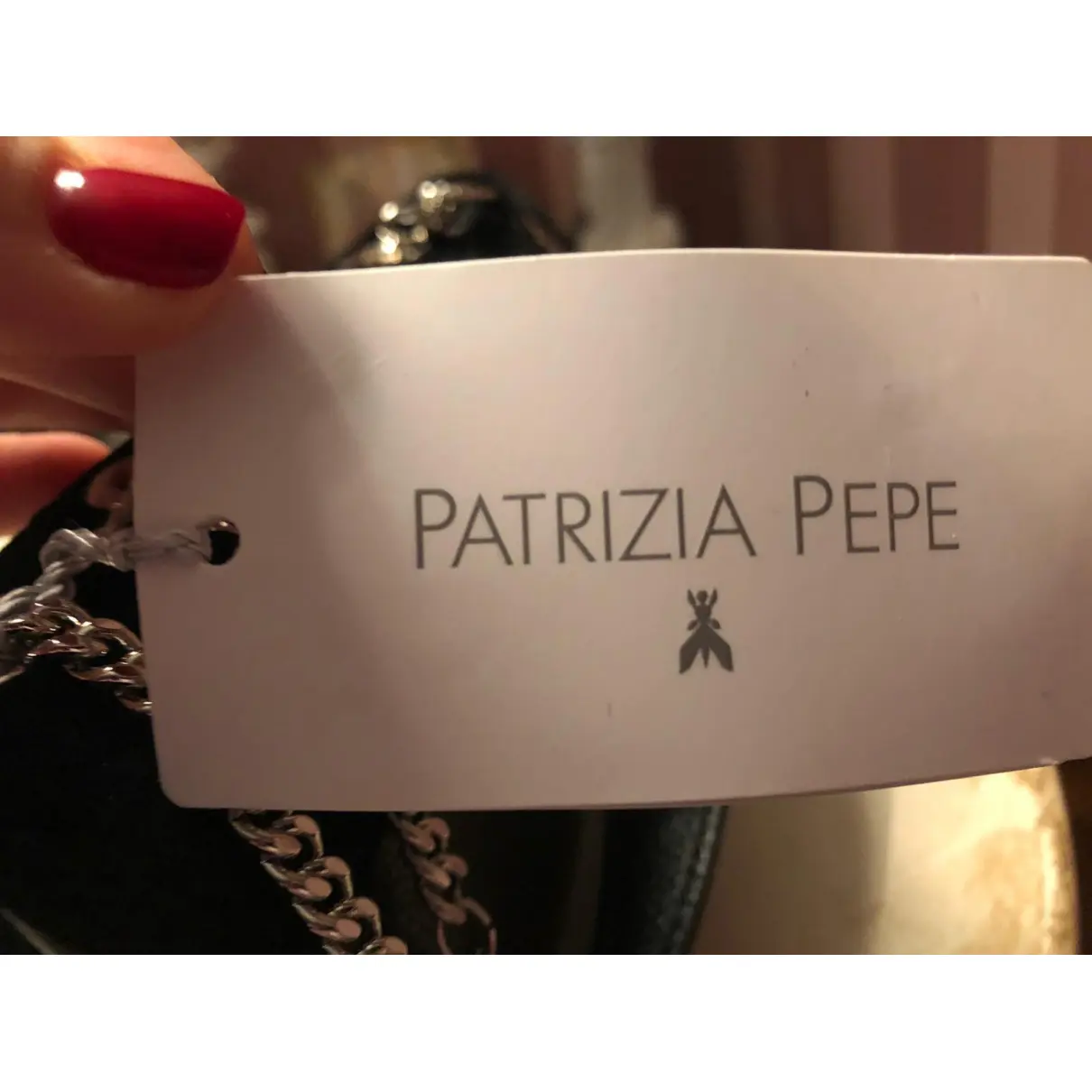 Velvet clutch bag Patrizia Pepe