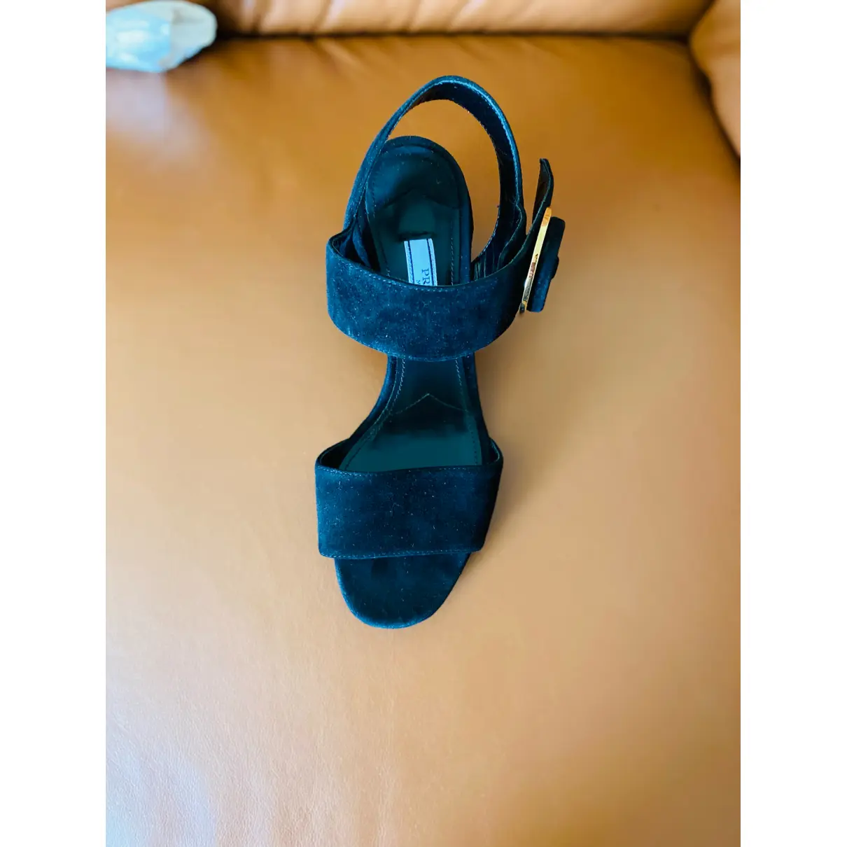 Velvet sandal Prada