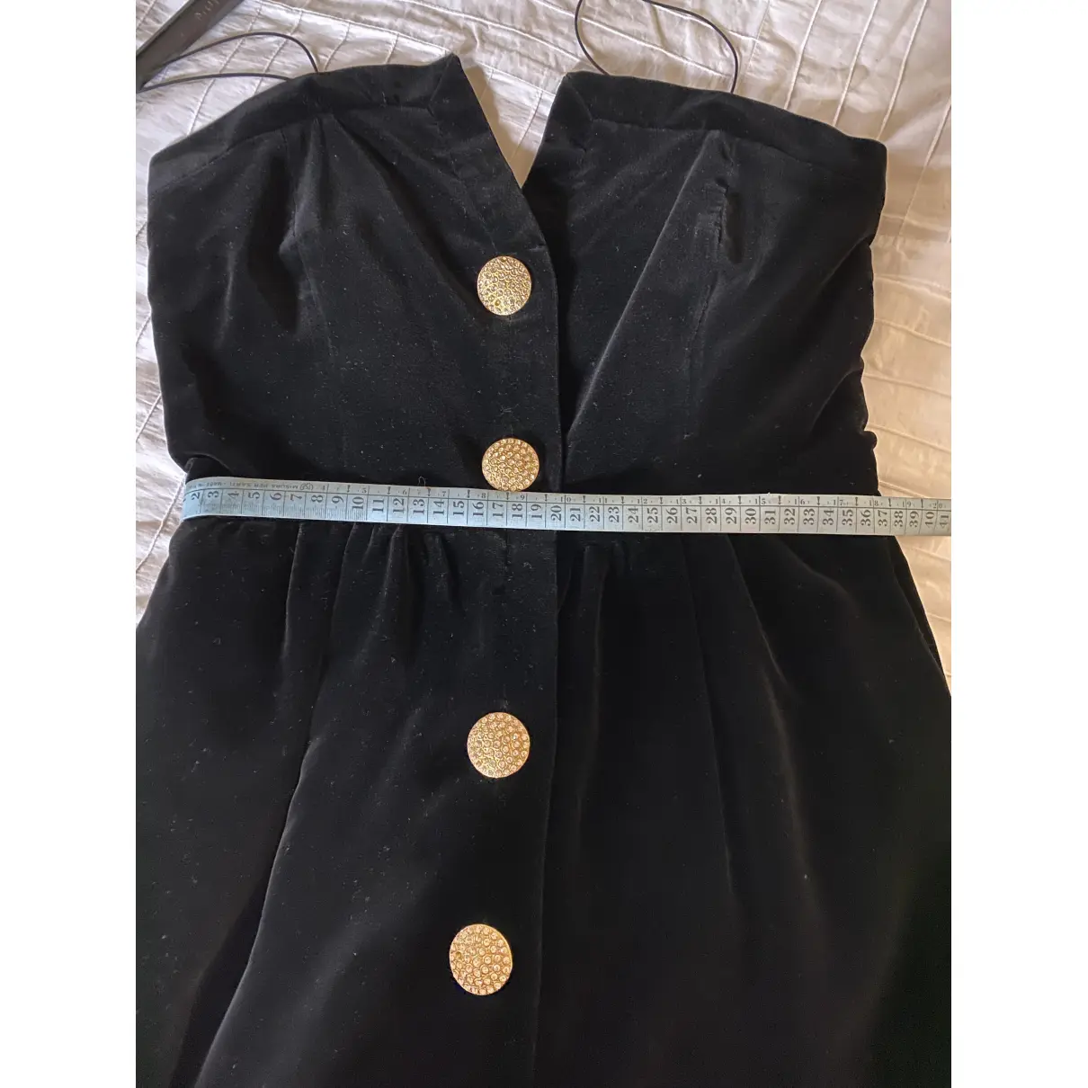 Velvet mini dress Saint Laurent - Vintage