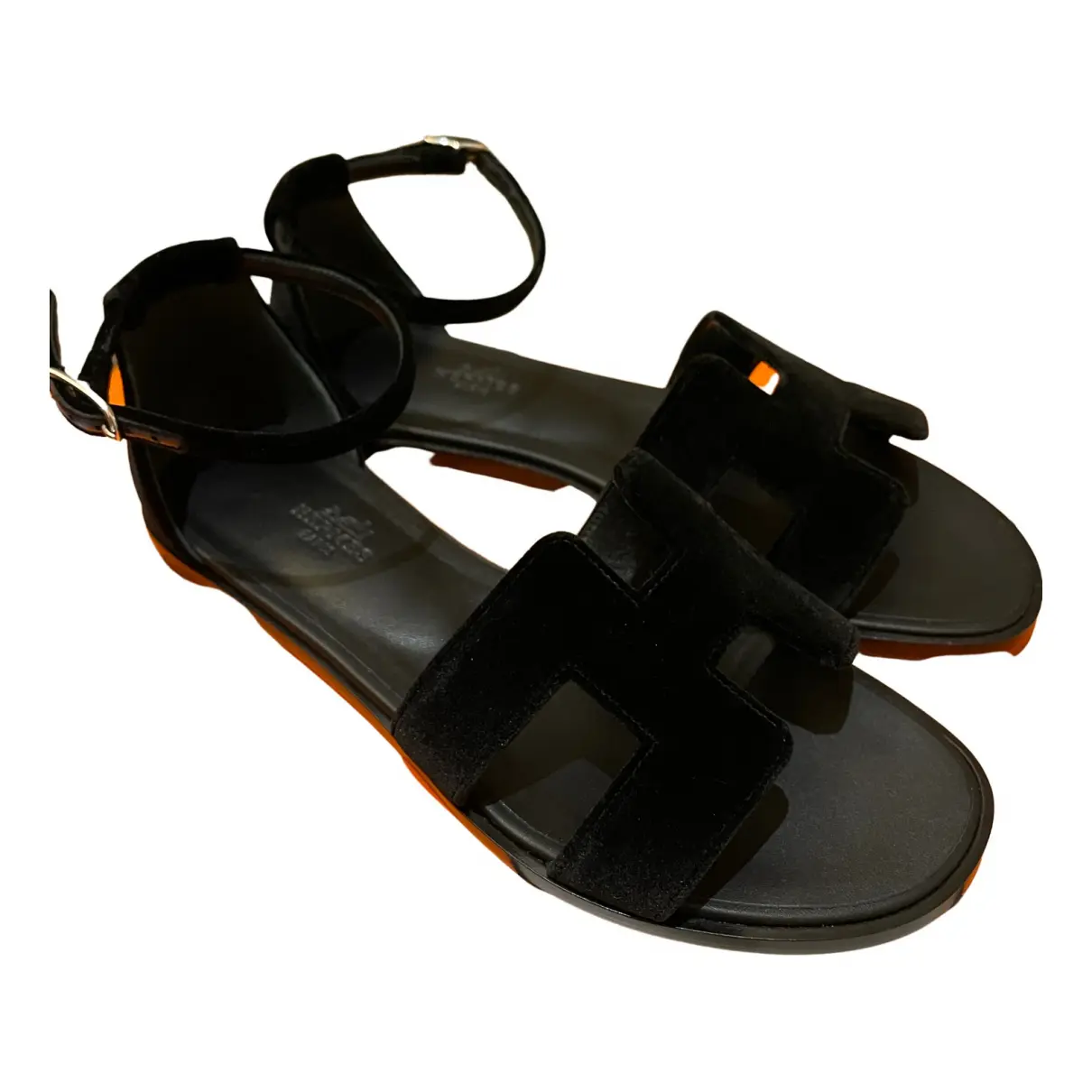 Santorini velvet sandal Hermès