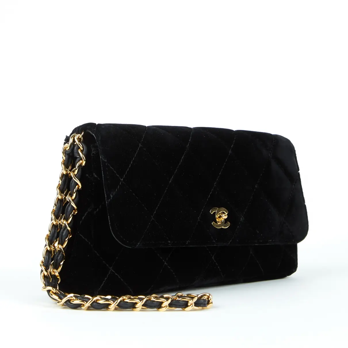 Chanel Timeless/Classique Velvet bag for sale - Vintage