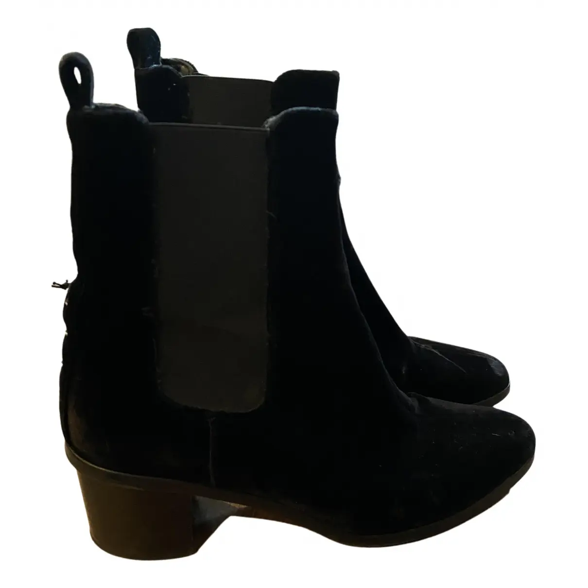 Velvet ankle boots Uterque
