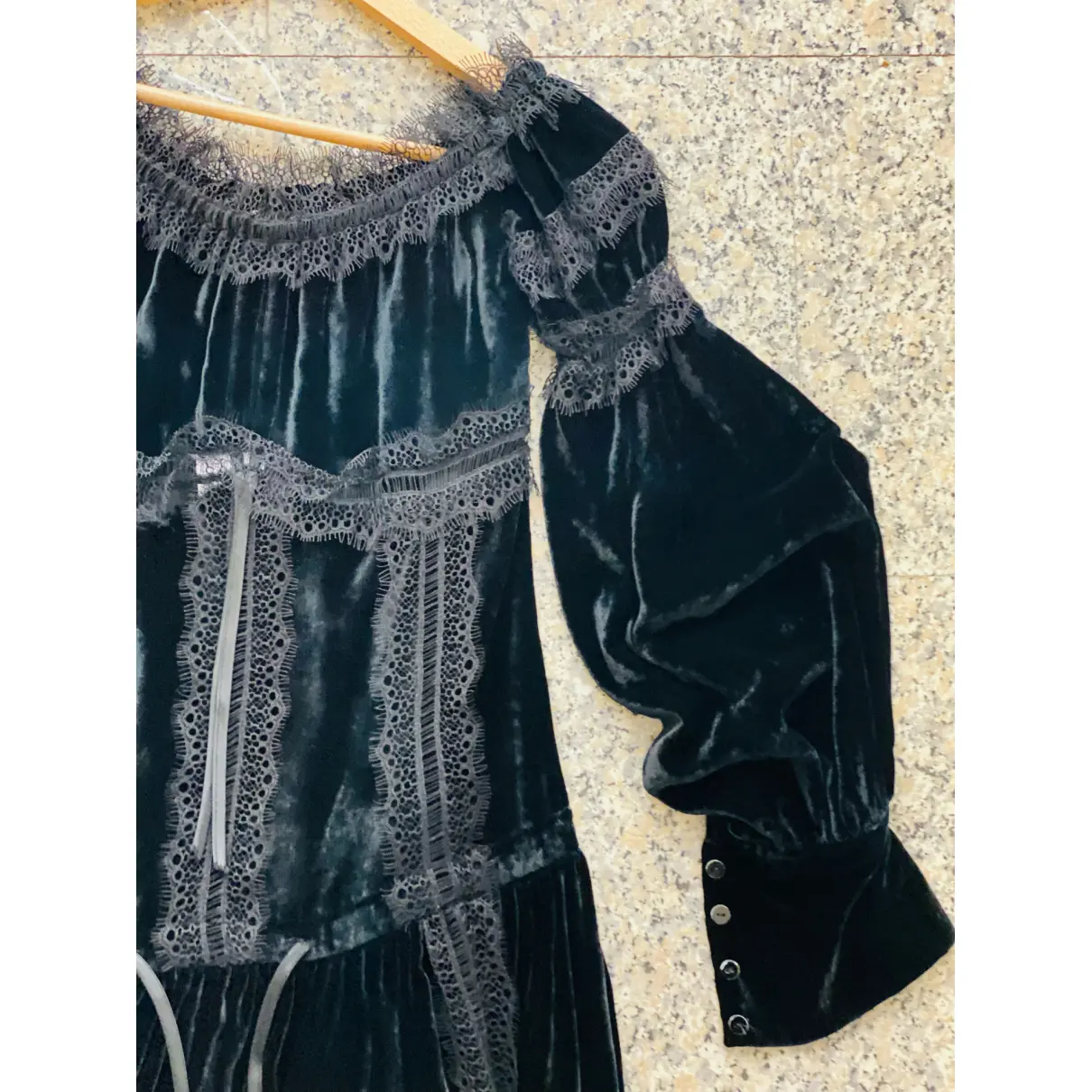 Buy Wandering Velvet mini dress online