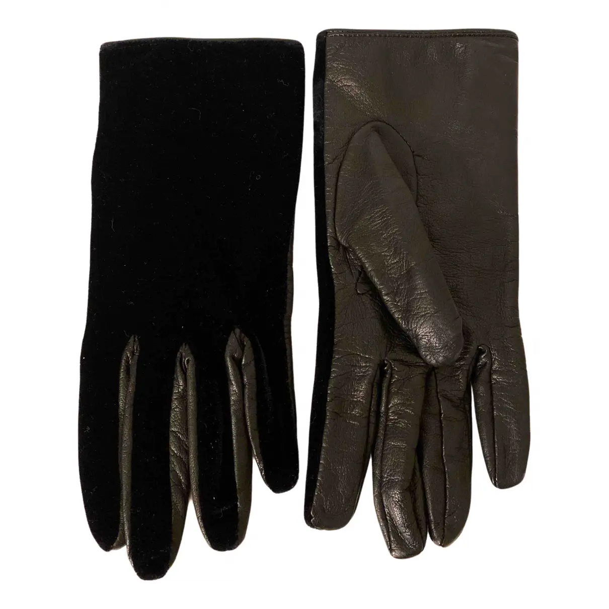 Velvet gloves Yves Saint Laurent - Vintage