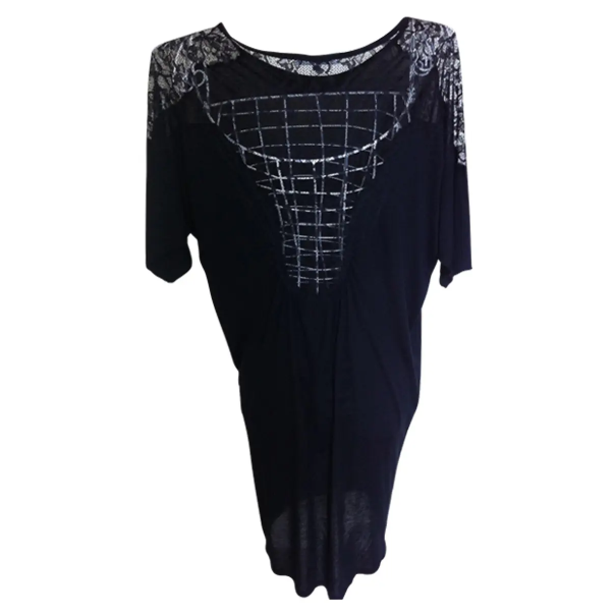 Black Viscose Dress Nell by S.J.