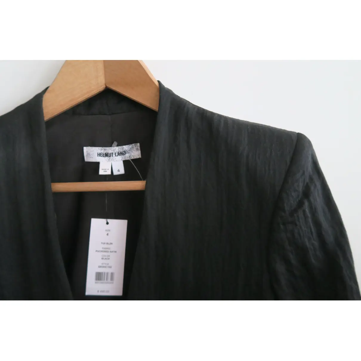 Buy Helmut Lang Black Viscose Jacket online