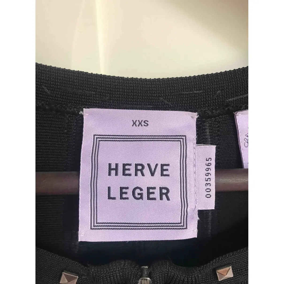 Buy Herve Leger Black Viscose Knitwear online