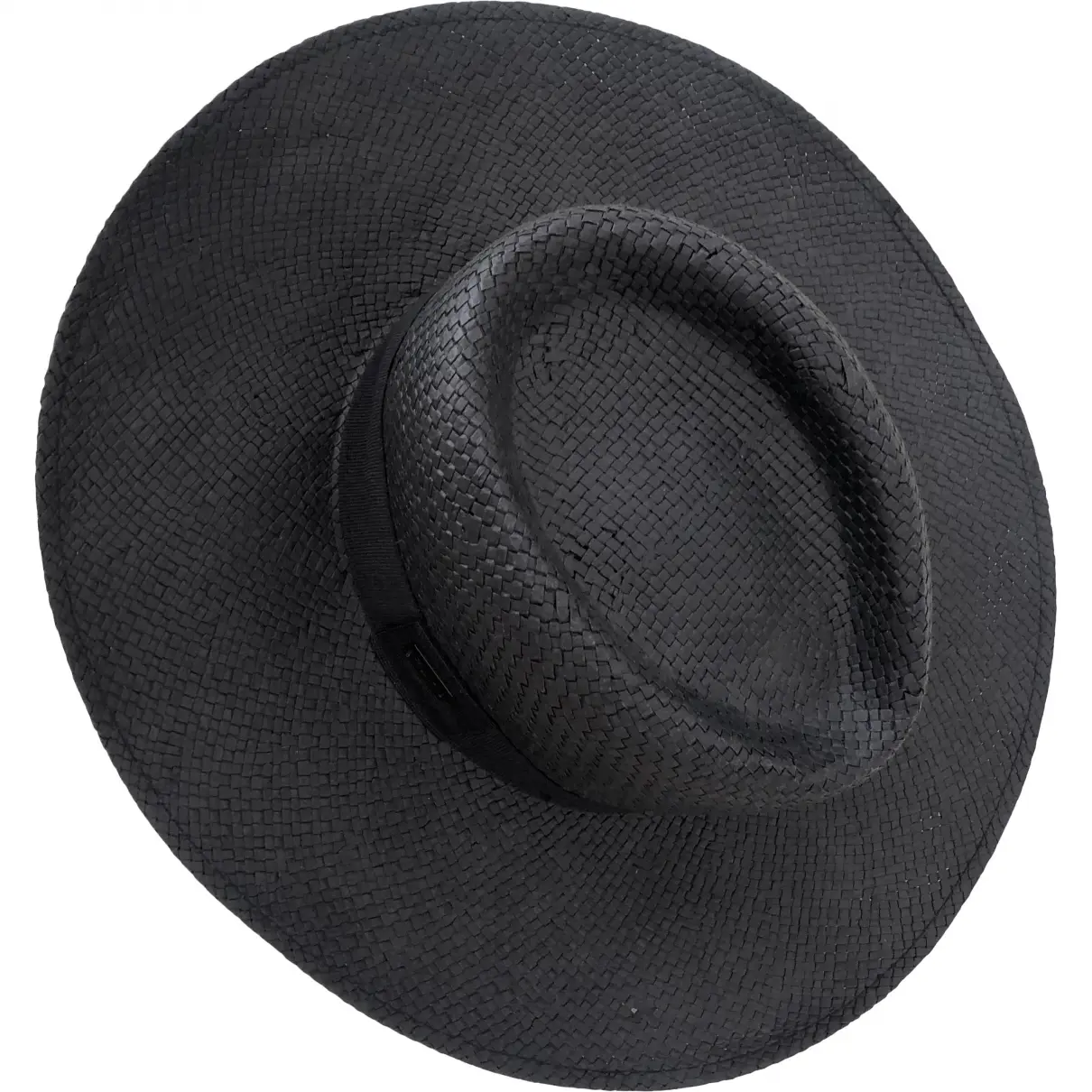 Black Wicker Hat Calvin Klein