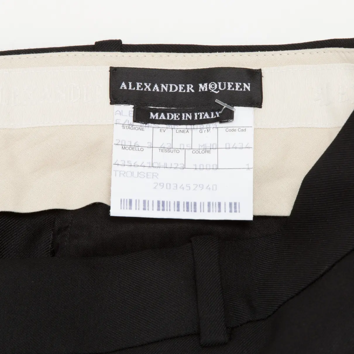 Buy Alexander McQueen Wool trousers online