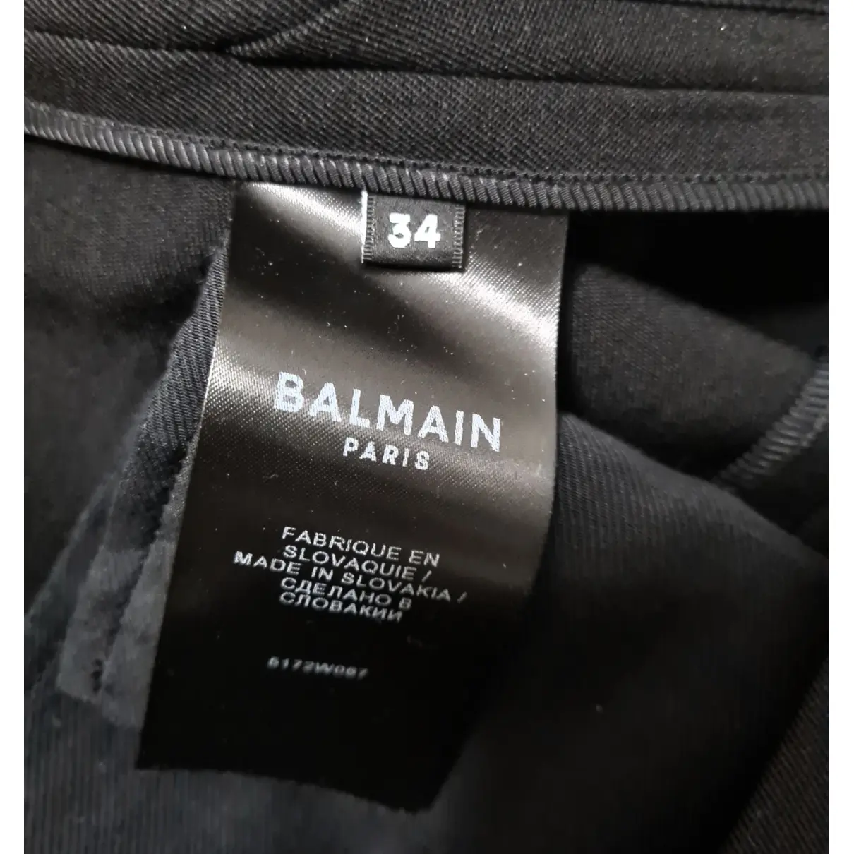 Wool straight pants Balmain