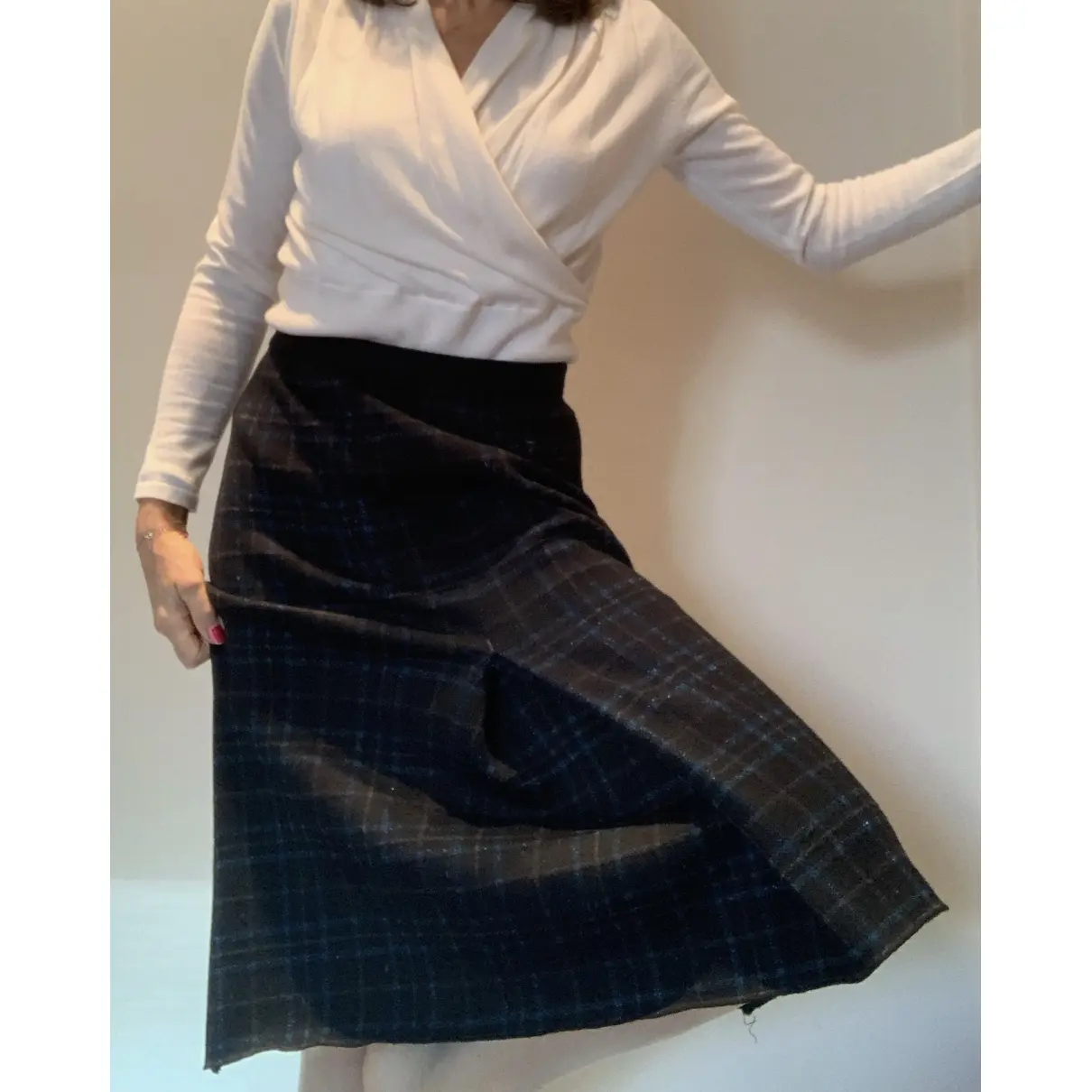 Wool mid-length skirt Bottega Veneta