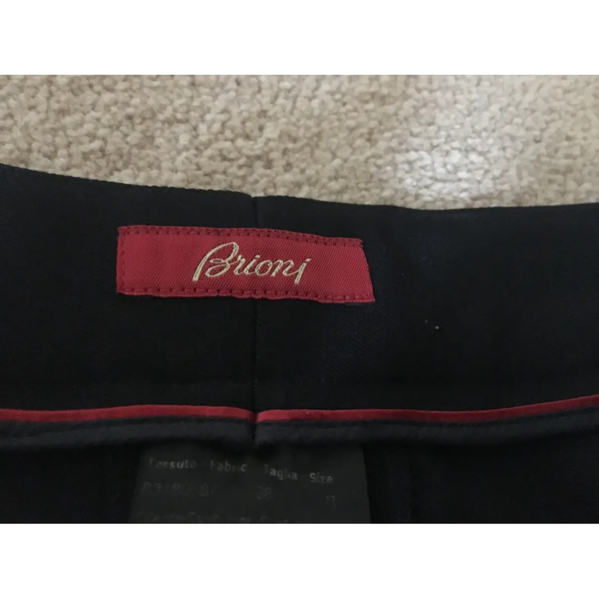 Brioni Wool straight pants for sale