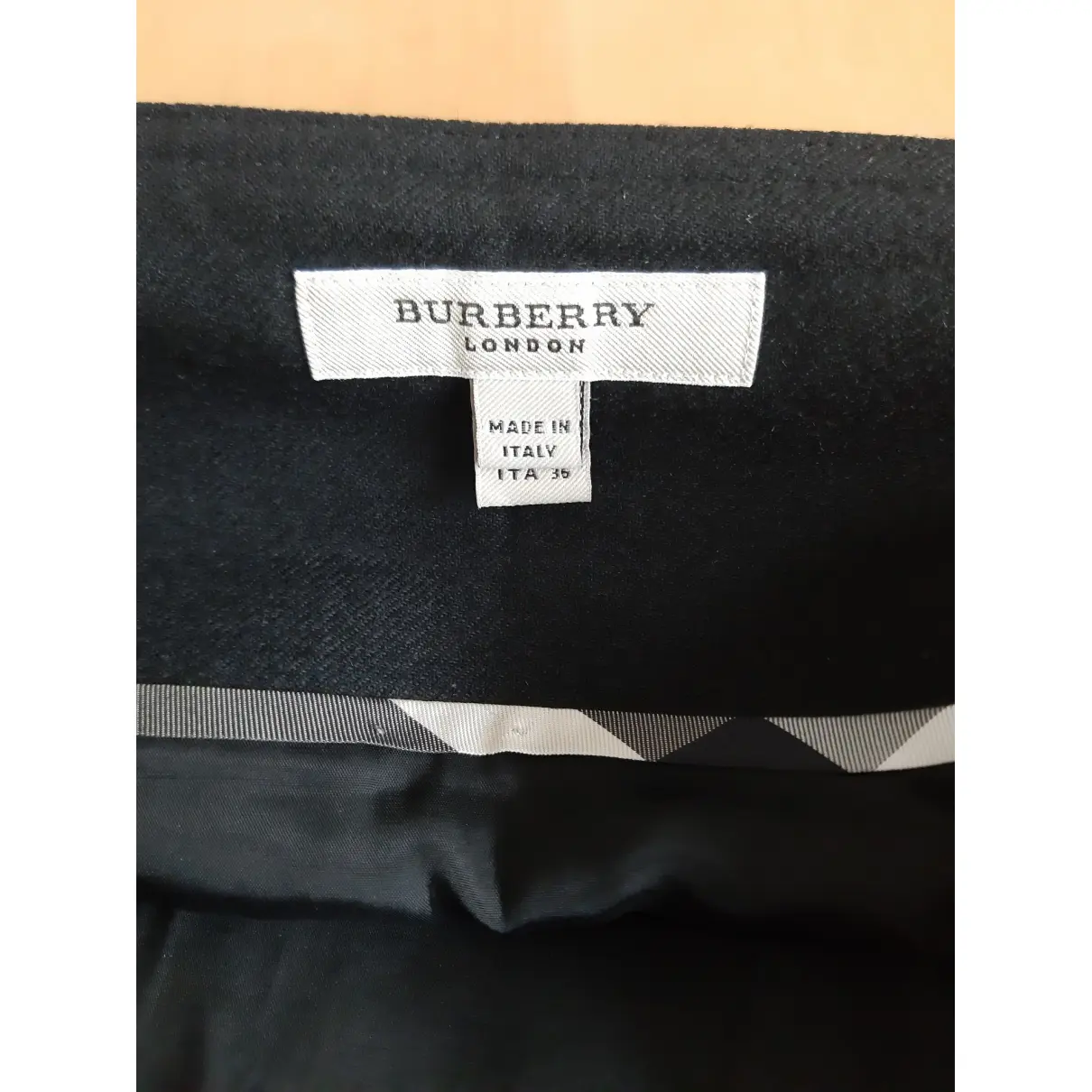 Buy Burberry Wool mid-length skirt online