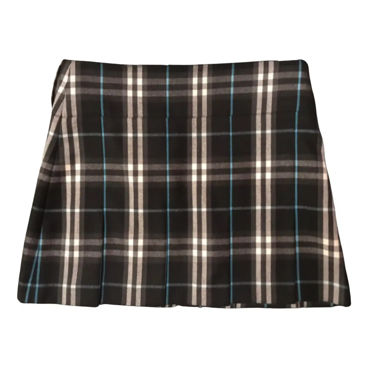 Wool mini skirt Burberry - Vintage