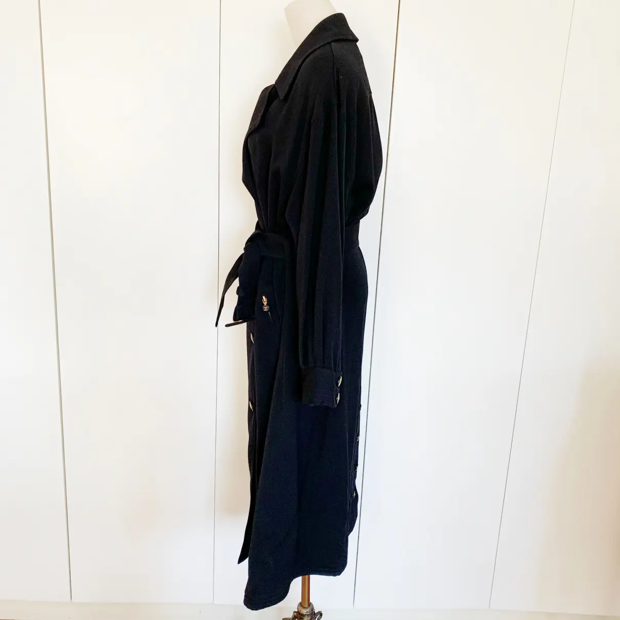 Wool trench coat Chanel - Vintage