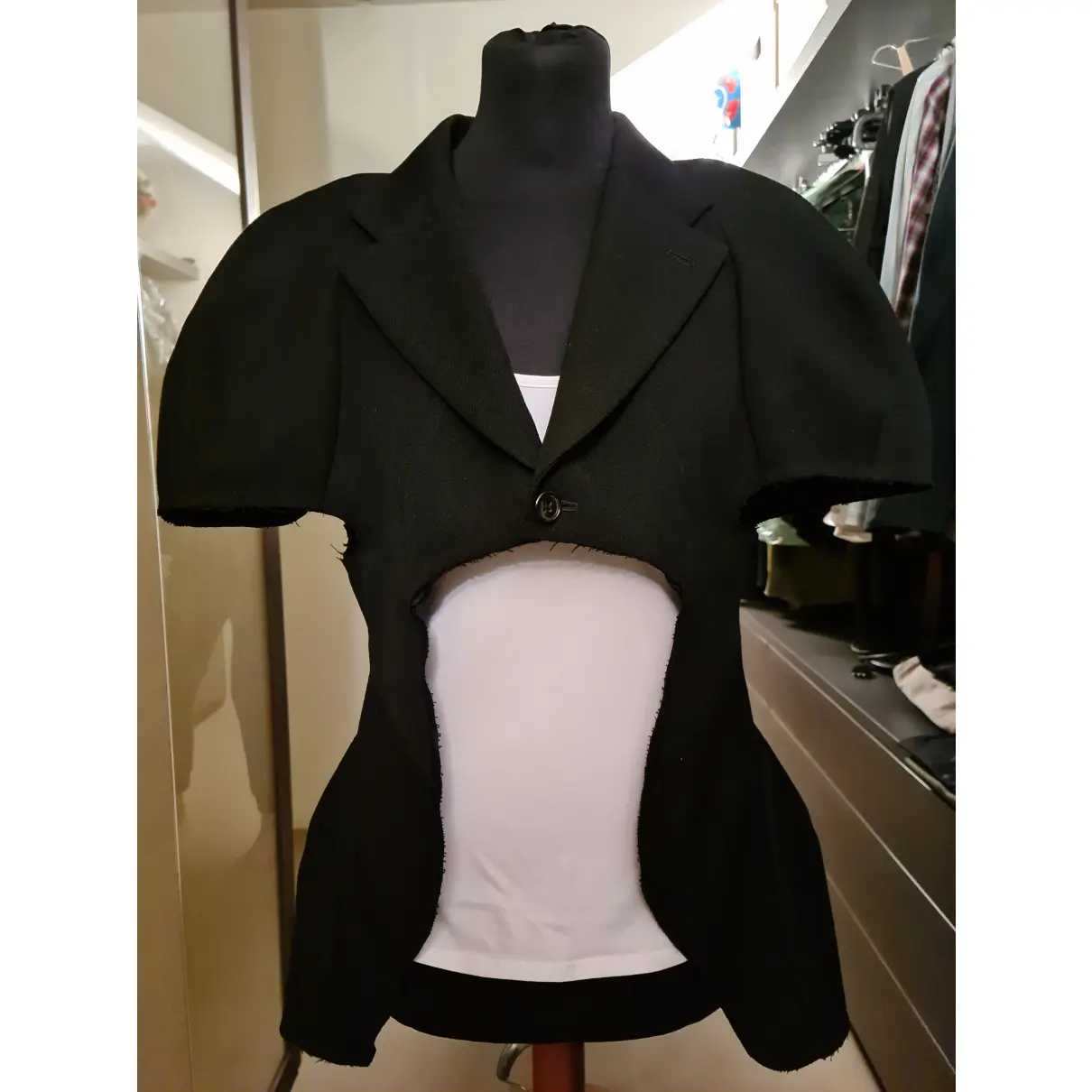 Comme Des Garcons Wool short vest for sale