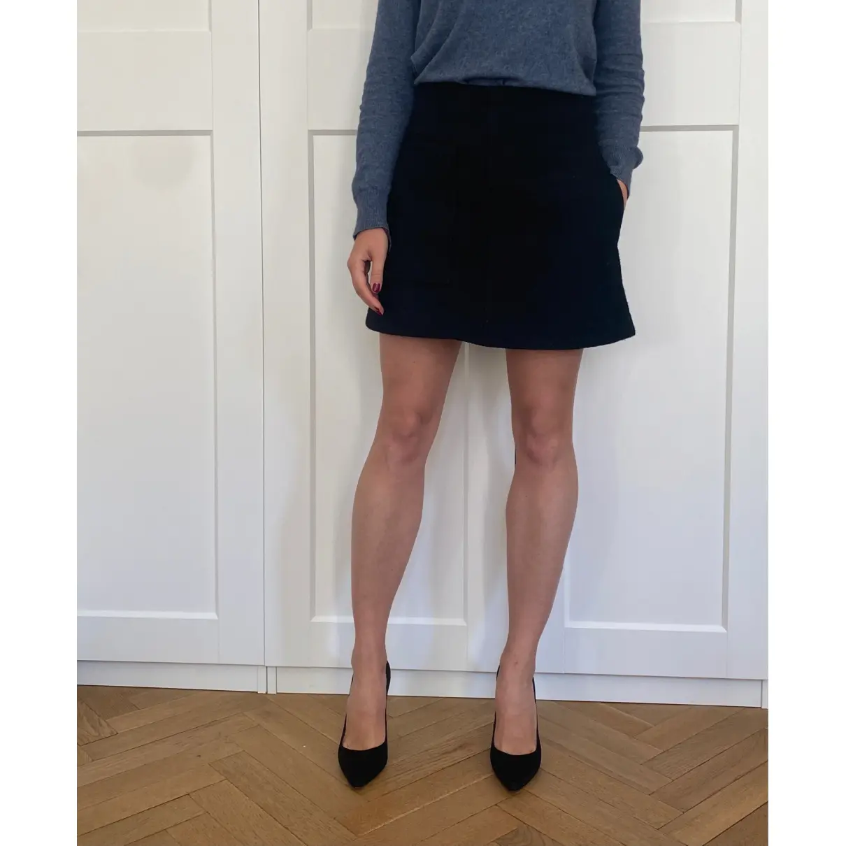 Buy Cos Wool mini skirt online