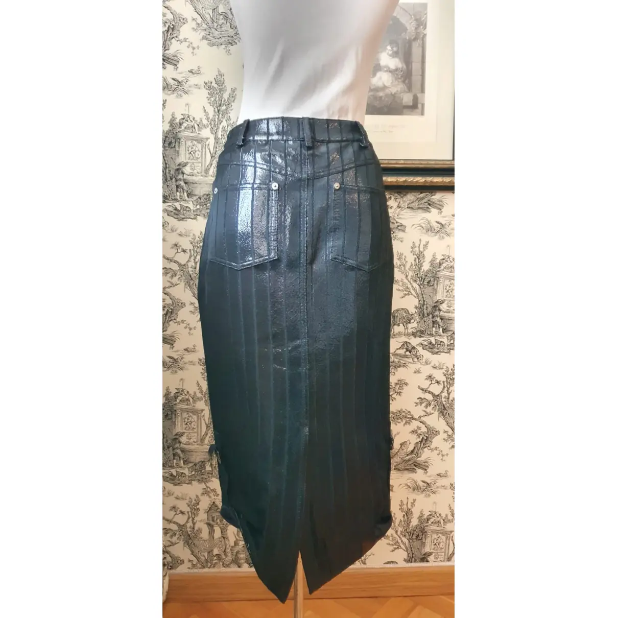 Buy Dior Wool mid-length skirt online - Vintage