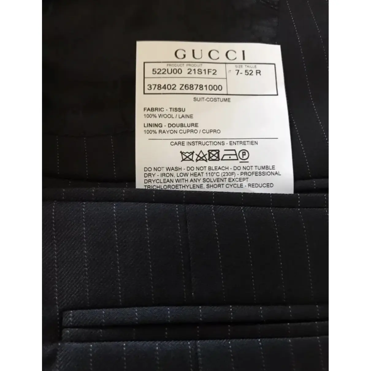 Wool suit Gucci