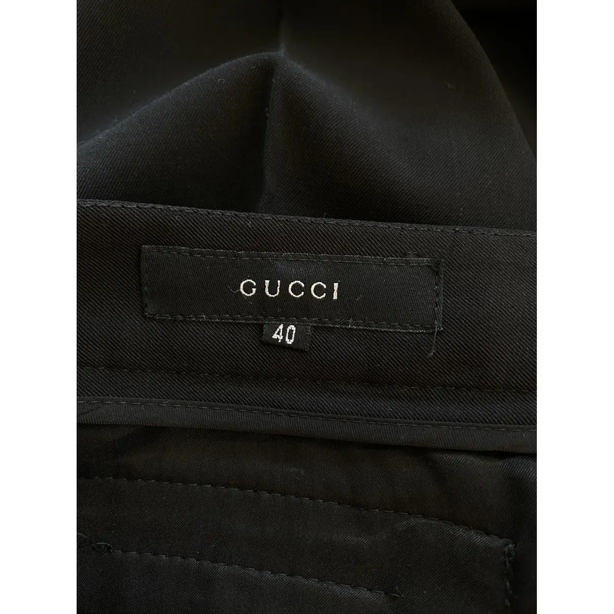 Wool straight pants Gucci