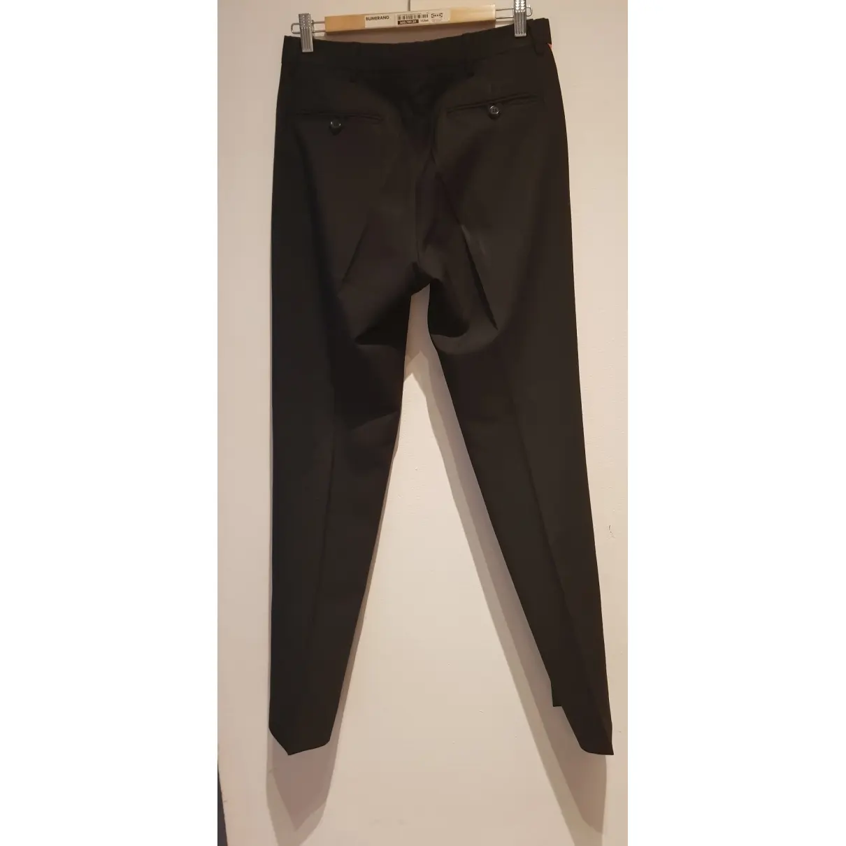 Buy Helmut Lang Wool trousers online - Vintage
