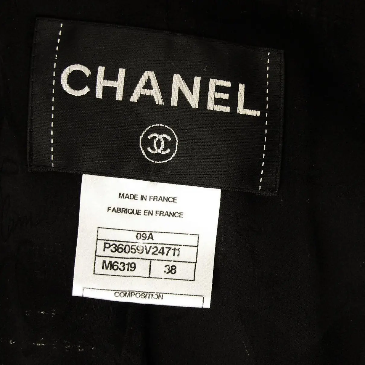 Black Wool Jacket Chanel