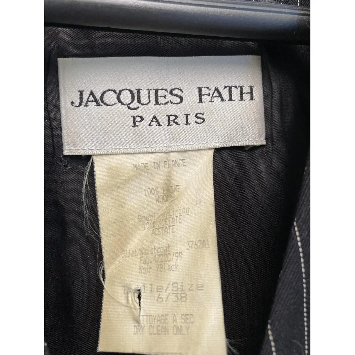 Wool trousers Jacques Fath - Vintage