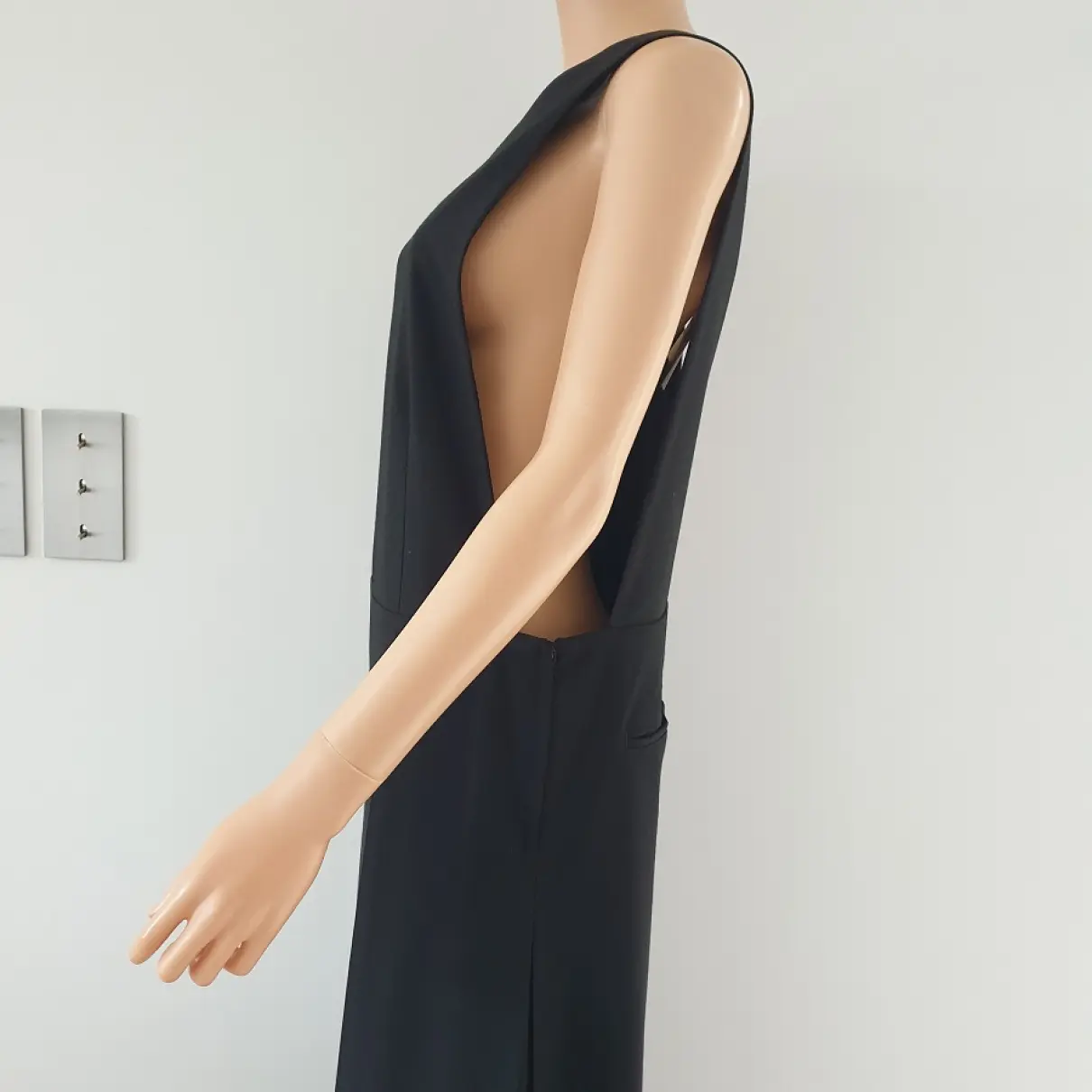 Wool mid-length dress Noir Kei Ninomiya