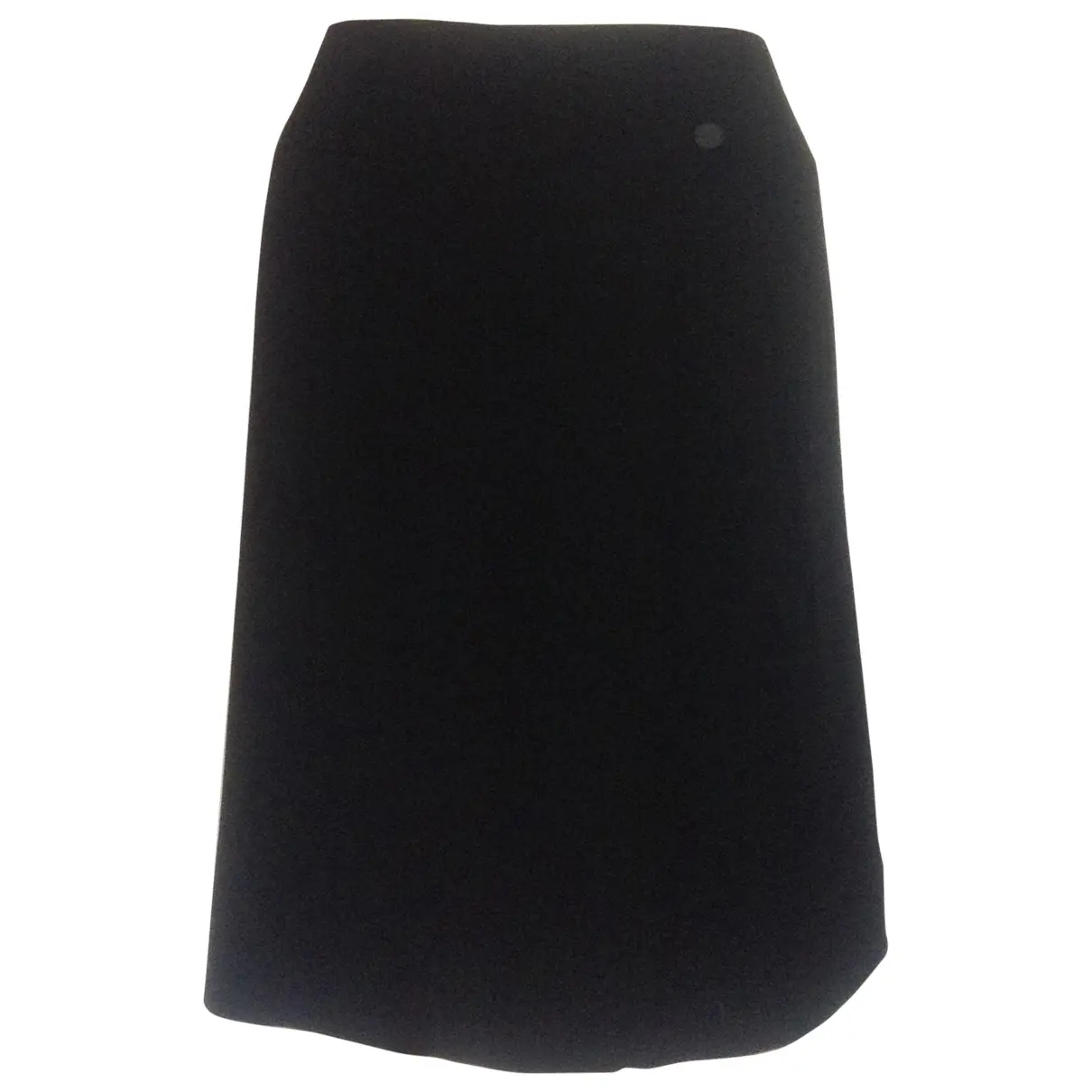 Black Wool Skirt Chanel