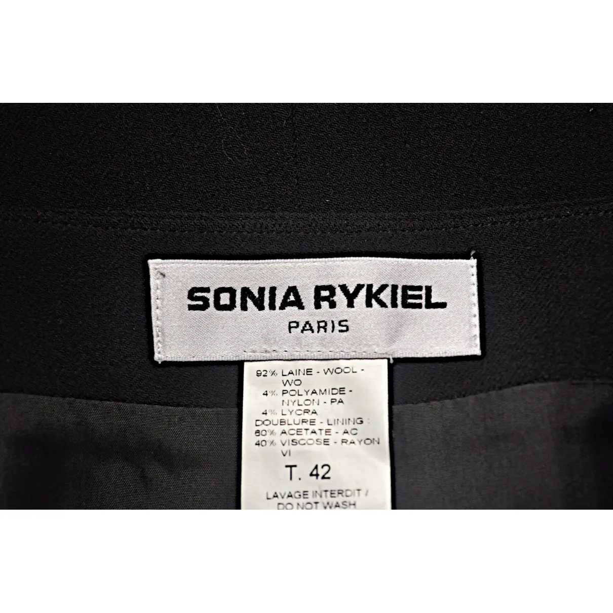 Wool mid-length skirt Sonia Rykiel - Vintage