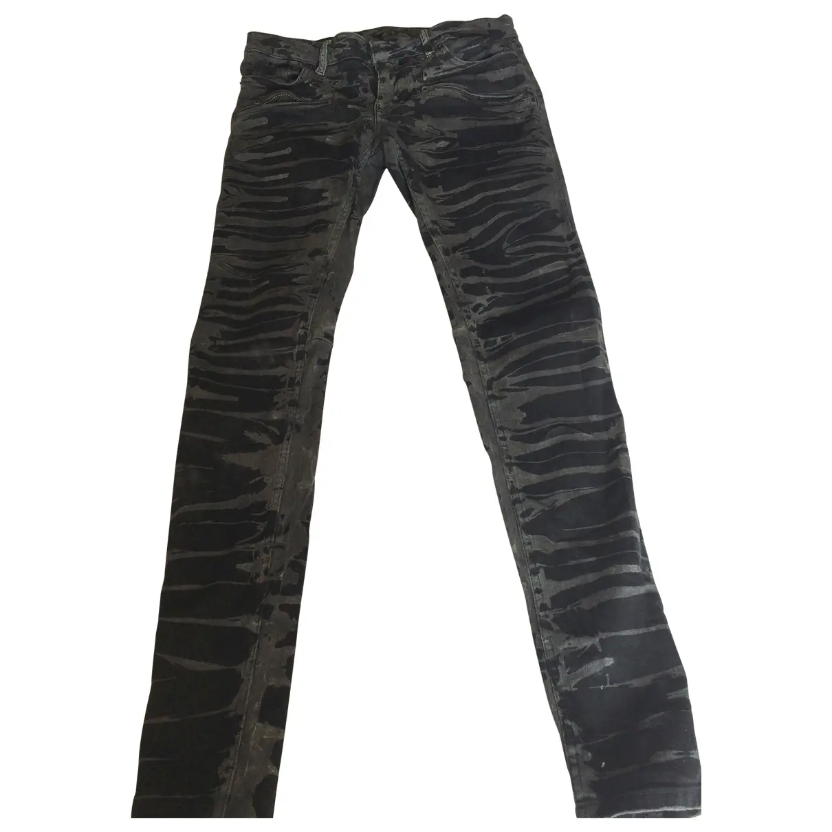 Zebra print Cotton - elasthane Jeans Maje