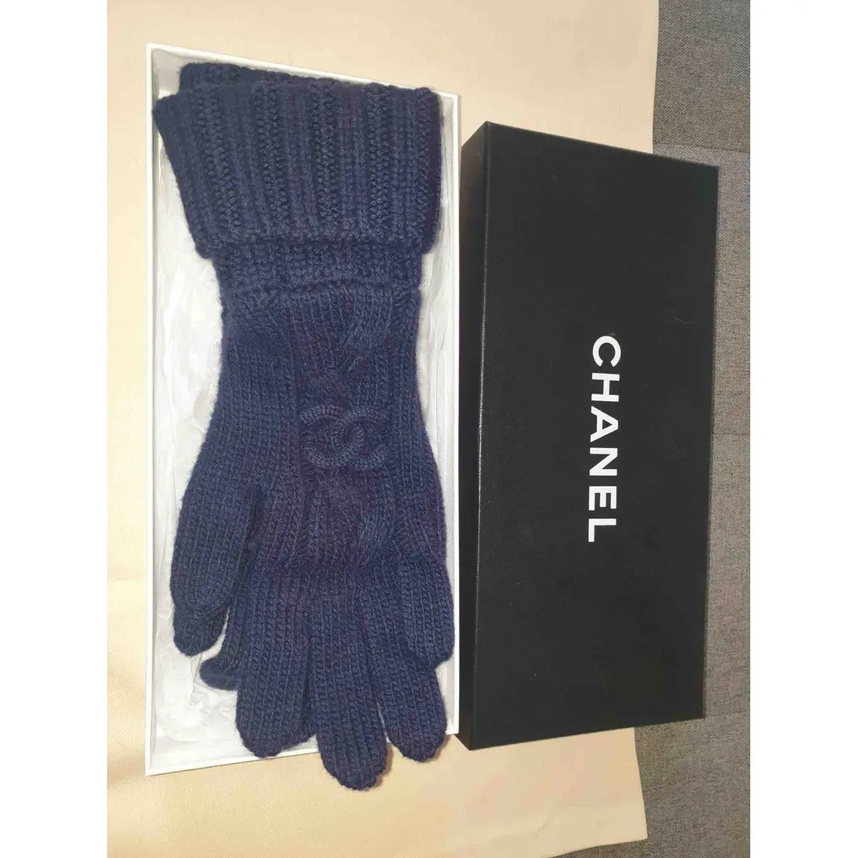 Chanel Cashmere gloves for sale