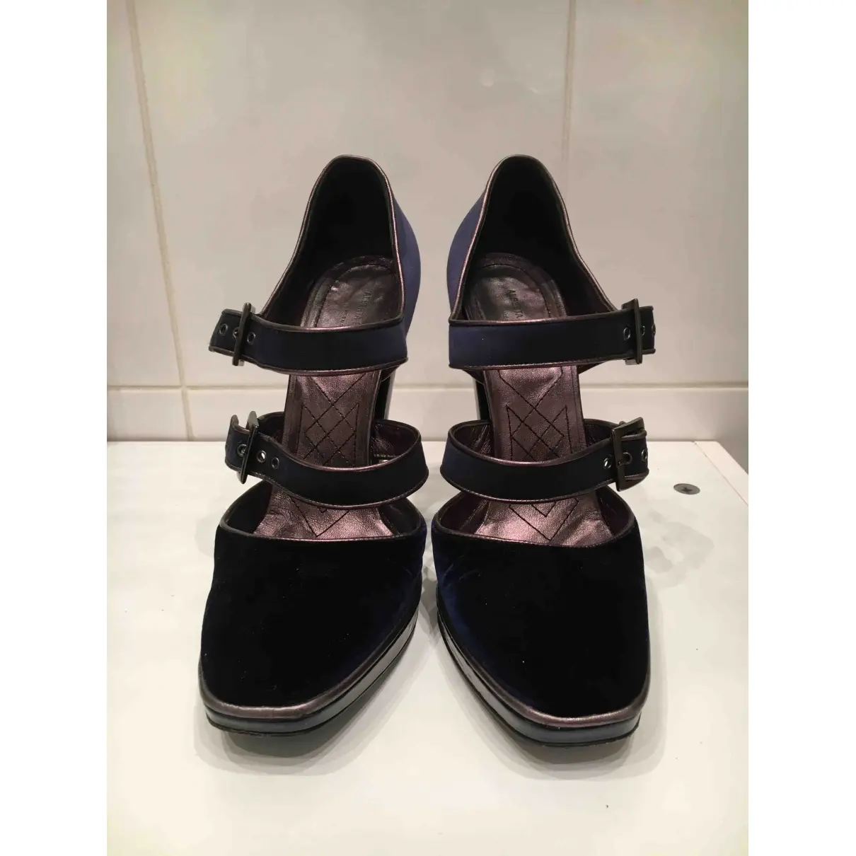 Alberta Ferretti Cloth heels for sale