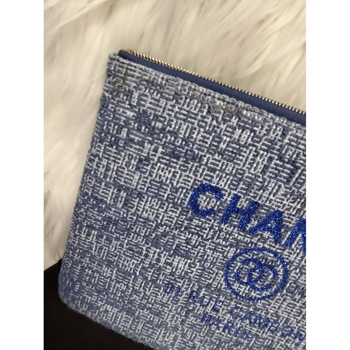 Deauville cloth clutch bag Chanel