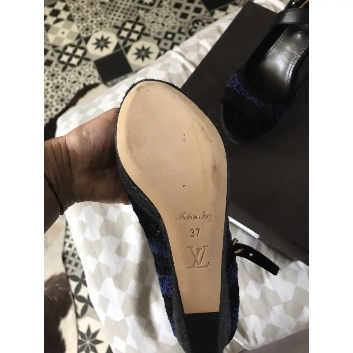 Cloth sandals Louis Vuitton