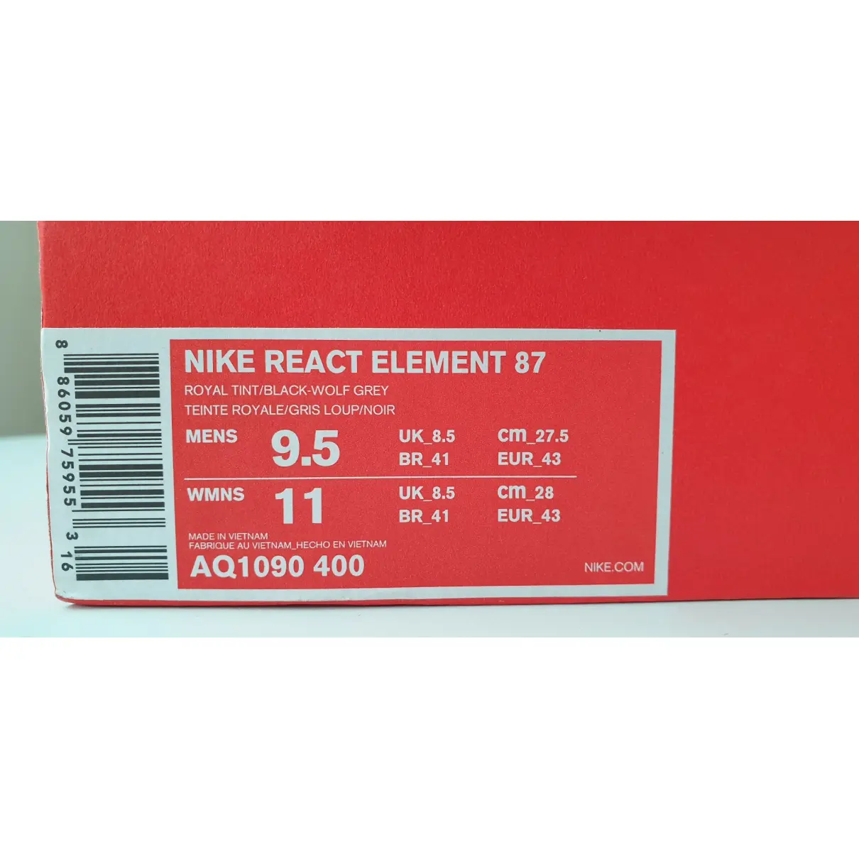 React Element 87  cloth low trainers Nike