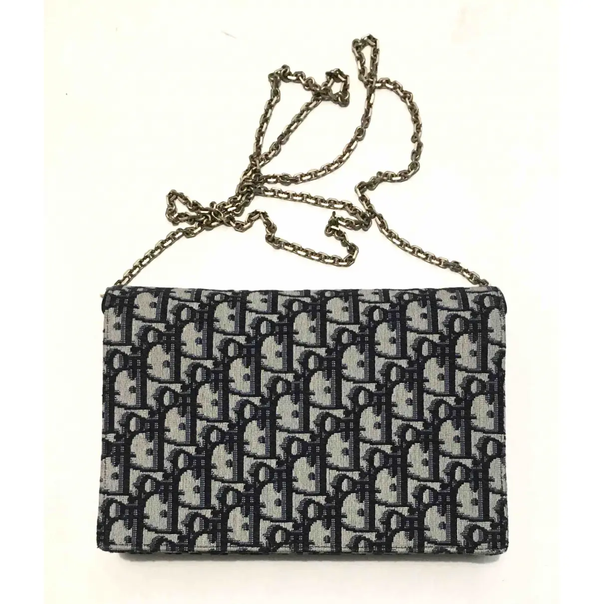 Buy Dior Saddle Wallet On Chain cloth crossbody bag online
