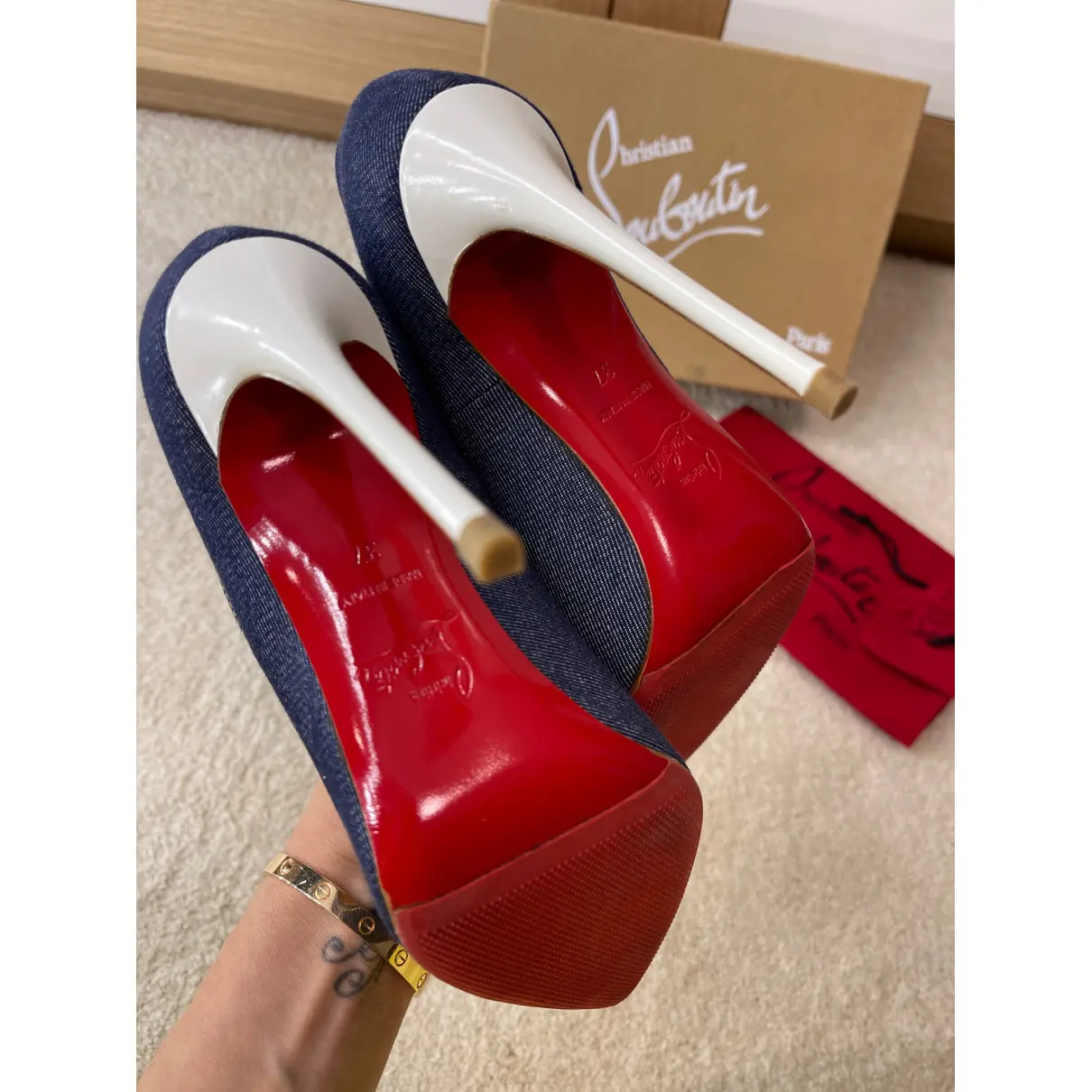 Buy Christian Louboutin So Kate cloth heels online