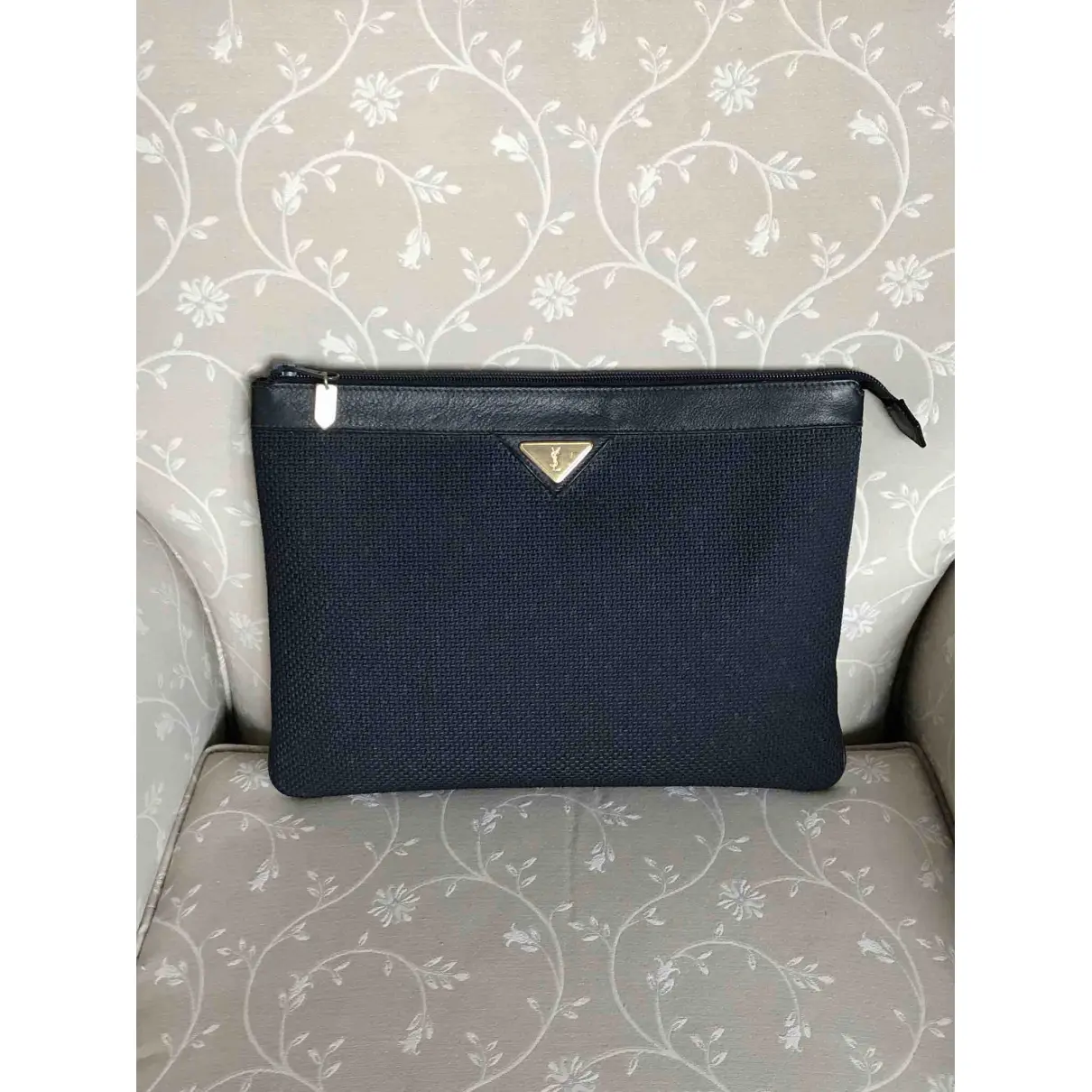 Cloth clutch bag Yves Saint Laurent - Vintage
