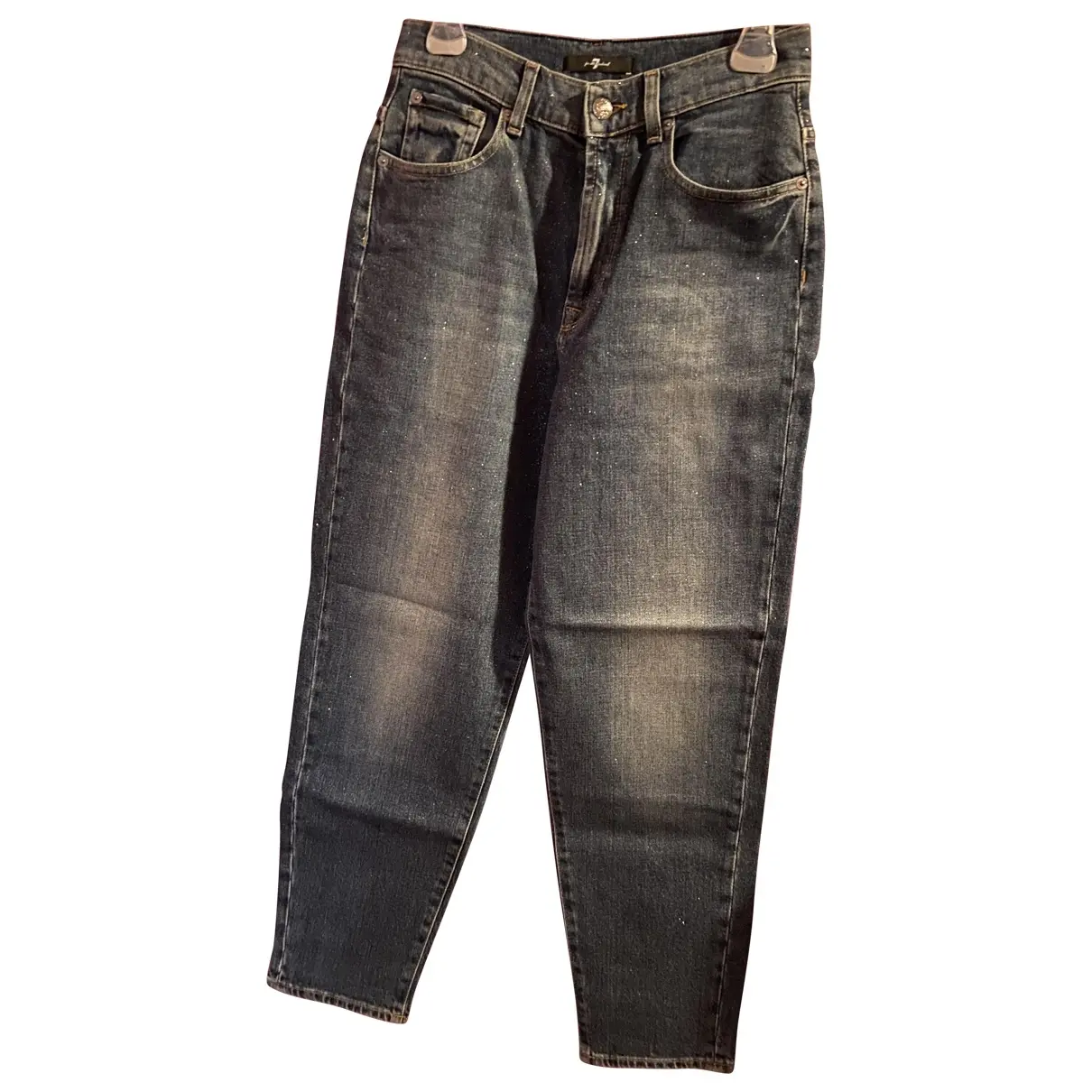 Blue Cotton Jeans 7 For All Mankind